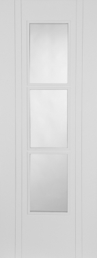 Mendes doors - white primed caper 3 light glazed